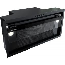 Globalo Design Dismo okap kuchenny 60 cm podszafkowy czarny DISMO_60_1_BLACK