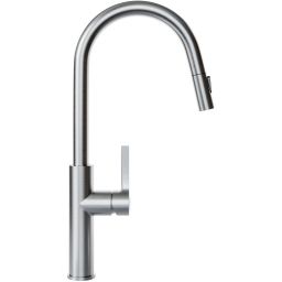 Globalo Exclusive Divio bateria kuchenna stojąca z wyciągana wylewką stal BATERIA_DIVIO_INOX