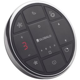 Globalo Design Flario okap kuchenny 120 cm podszafkowy biały FLARIO_LIGHT_120_1_WHITE