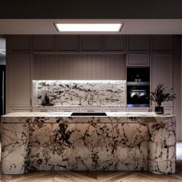 Globalo Design Flario okap kuchenny 120 cm podszafkowy biały FLARIO_LIGHT_120_1_WHITE