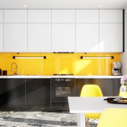 Globalo Design Floweri okap kuchenny 60 cm podszafkowy czarny FLOWERI_60_2_BLACK