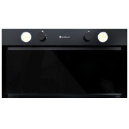 Globalo Design Floweri okap kuchenny 60 cm podszafkowy czarny FLOWERI_60_2_BLACK