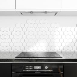 Globalo Design Floweri okap kuchenny 60 cm podszafkowy biały FLOWERI_60_2_WHITE