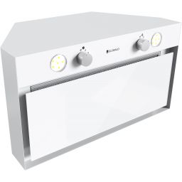 Globalo Design Floweri okap kuchenny 60 cm podszafkowy biały FLOWERI_60_2_WHITE