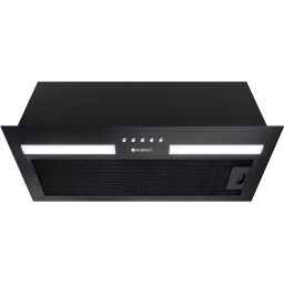 Globalo Design Hadario okap kuchenny 59,6 cm podszafkowy czarny HADARIO_60_2_BLACK