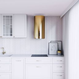 Globalo Silent Quality Heweno okap kuchenny 39 cm ścienny złoty HEWENO_39_3_LIGHT_GOLD