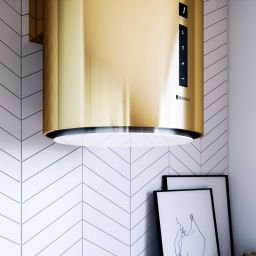 Globalo Silent Quality Heweno okap kuchenny 39 cm ścienny złoty HEWENO_39_3_LIGHT_GOLD