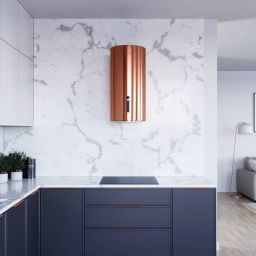 Globalo Silent Quality Heweno okap kuchenny 39 cm ścienny HEWENO_39_3_MIEDZ