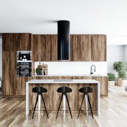 Globalo Silent Quality Heweno Isola okap kuchenny 39 cm wyspowy czarny HEWENO_ISOLA_39_2_BLACK