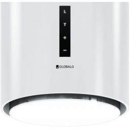 Globalo Silent Quality Heweno Isola okap kuchenny 39 cm wyspowy biały HEWENO_ISOLA_39_2_WHITE