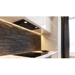 Globalo Design Laizeno okap kuchenny 55 cm podszafkowy czarny LAIZENO_60_2_BLACK