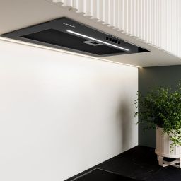 Lanilia Levento okap kuchenny 60 cm podszafkowy czarny LEVENTO_60_1_BLACK