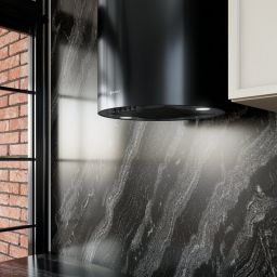 Globalo Design Lobelio okap kuchenny 39 cm ścienny czarny LOBELIO_39_1_BLACK