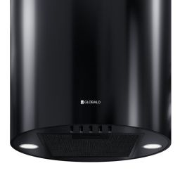 Globalo Design Lobelio okap kuchenny 39 cm ścienny czarny LOBELIO_39_1_BLACK