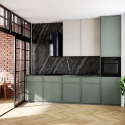 Globalo Design Lobelio okap kuchenny 39 cm ścienny czarny LOBELIO_39_1_BLACK