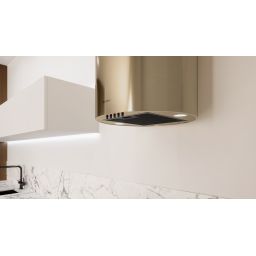 Globalo Design Lobelio okap kuchenny 39 cm ścienny złoty LOBELIO_39_1_CARMEL_GOLD