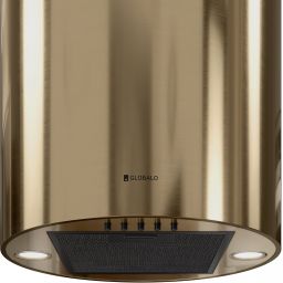 Globalo Design Lobelio okap kuchenny 39 cm ścienny złoty LOBELIO_39_1_CARMEL_GOLD