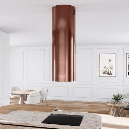 Globalo Design Lobelio Isola okap kuchenny 39 cm wyspowy LOBELIO_ISOLA_39_1_WINE_COPPER