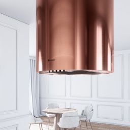 Globalo Design Lobelio Isola okap kuchenny 39 cm wyspowy LOBELIO_ISOLA_39_1_WINE_COPPER