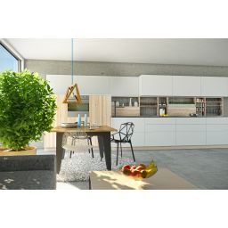 Globalo Exclusive Loteo okap kuchenny 59,6 cm podszafkowy biały LOTEO_60_4_WHITE