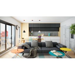 Globalo Exclusive Loteo okap kuchenny 79,6 cm podszafkowy czarny LOTEO_80_4_BLACK