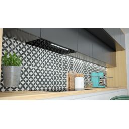 Globalo Exclusive Loteo okap kuchenny 79,6 cm podszafkowy czarny LOTEO_80_4_BLACK