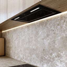 Globalo Design Lumotion okap kuchenny 60 cm podszafkowy czarny LUMOTION_60_1_BLACK