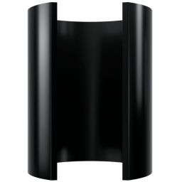 Globalo Design Roxano przedłużka 39 cm górna do okapów czarna MASKOWNICA_ROXANO_BL