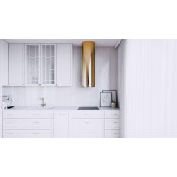 Globalo Design Roxano/Heweno przedłużka 39 cm górna do okapów jasne złoto MASKOWNICA_ROX/HEW_LG