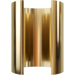 Globalo Design Roxano/Heweno przedłużka 39 cm górna do okapów jasne złoto MASKOWNICA_ROX/HEW_LG