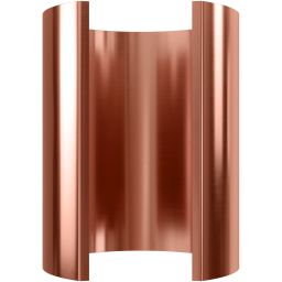 Globalo Design Roxano/Heweno przedłużka 39 cm górna do okapów miedziana MASKOWNICA_ROX/HEW_MIEDZ