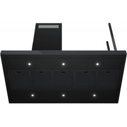 Globalo Silent Quality Noelia Isola okap kuchenny 119,9 cm wyspowy czarny NOELIA_ISOLA_BL