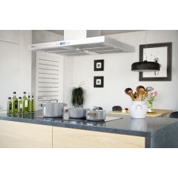 Globalo Design Nomina okap kuchenny 90 cm ścienny stal NOMINA_ISOLA_90_4_SENSOR