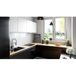 Globalo Design Nowimo okap kuchenny 59,6 cm podszafkowy czarny NOWIMO_60_1_BLACK