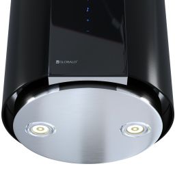 Globalo Design Roxano okap kuchenny 50 cm ścienny czarny ROXANO_39_1_BLACK