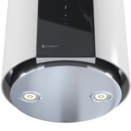 Globalo Design Roxano okap kuchenny 50 cm ścienny biały ROXANO_39_1_WHITE