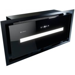 Globalo Design Saredo okap kuchenny 60 cm podszafkowy czarny SAREDO_60_1_BLACK_+_TW_1_2