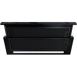 Globalo Design Teslo okap kuchenny 89,6 cm teleskopowy czarny TESLO_90_1_BLACK