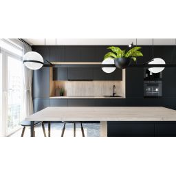 Globalo Design Teslo okap kuchenny 89,6 cm teleskopowy czarny TESLO_90_1_BLACK