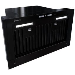 Globalo Design Vellaris okap kuchenny 60 cm podszafkowy czarny VELLARIS_60_1_BLACK