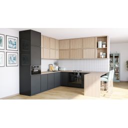 Globalo Design Viledo okap kuchenny 59,8 cm podszafkowy czarny VILEDO_60_1_BLACK