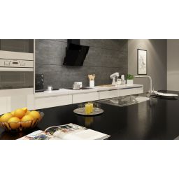 Globalo Design Vintio okap kuchenny 59,6 cm ścienny czarny VINTIO_60_2_BLACK