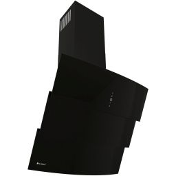 Globalo Design Vintio okap kuchenny 74,6 cm ścienny czarny VINTIO_75_2_BLACK