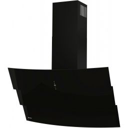 Globalo Design Vintio okap kuchenny 89,6 cm ścienny czarny VINTIO_90.2_BLACK