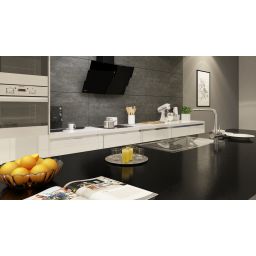 Globalo Design Vintio okap kuchenny 89,6 cm ścienny czarny VINTIO_90.2_BLACK