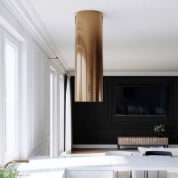 Lanilia Wereniso okap kuchenny 39 cm wyspowy złoty WERENISO_ISOLA_39.1_CARMEL_GOL