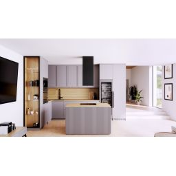 Globalo Design Werno Isola okap kuchenny 40 cm wyspowy czarny WERNO_ISOLA_40_2_BK