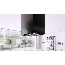 Globalo Design Werno Isola okap kuchenny 40 cm wyspowy czarny WERNO_ISOLA_40_2_BK