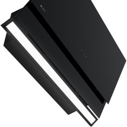 Globalo Design Zenesor okap kuchenny 90 cm ścienny czarny ZENESOR_90_2_BLACK