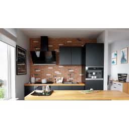 Globalo Design Zenesor okap kuchenny 90 cm ścienny czarny ZENESOR_90_2_BLACK